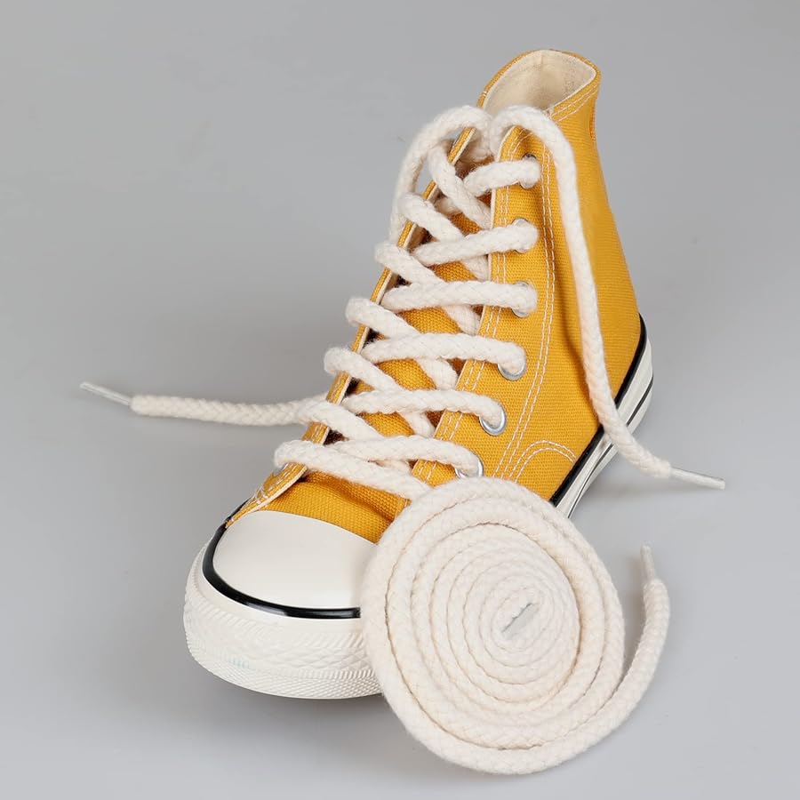 Amazon.com: FUOU Rope Shoe Laces Thick Cotton Round